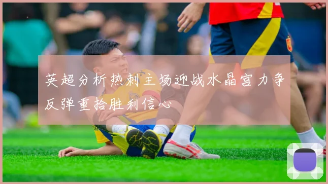 英超分析热刺主场迎战水晶宫力争反弹重拾胜利信心