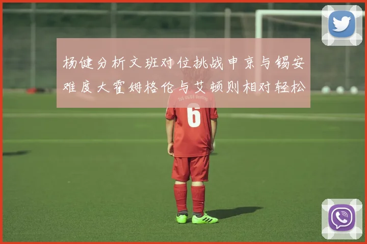杨健分析文班对位挑战申京与锡安难度大霍姆格伦与艾顿则相对轻松